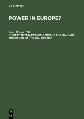 Cover of Great Britain, France, Germany and Italy and the Origins of the Eec, 1952-1957