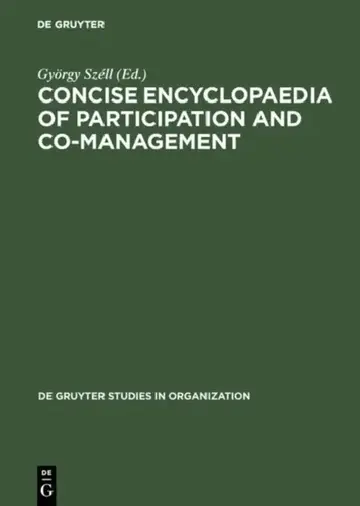Cover of Concise Encyclopaedia of Participation and Co-Management