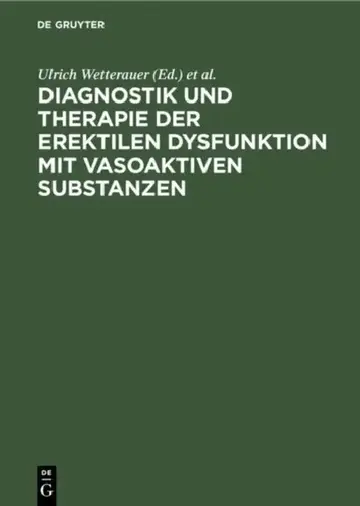Cover of Diagnostik und Therapie der erektilen Dysfunktion mit vasoaktiven Substanzen