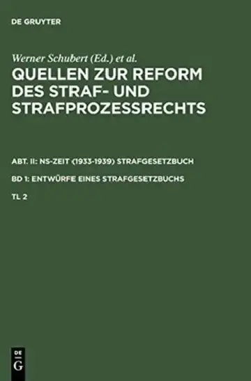 Cover of Quellen Zur Reform Des Straf- Und Strafprozerechts. Abt. II