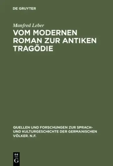 Cover of Vom Modernen Roman Zur Antiken Tragödie