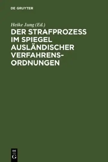 Cover of Der Strafprozeß im Spiegel ausländischer Verfahrensordnungen