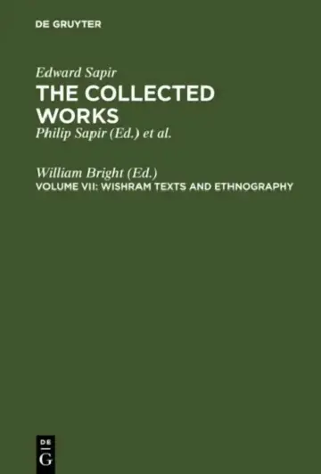 Cover of Wishram Texts & Ethnography