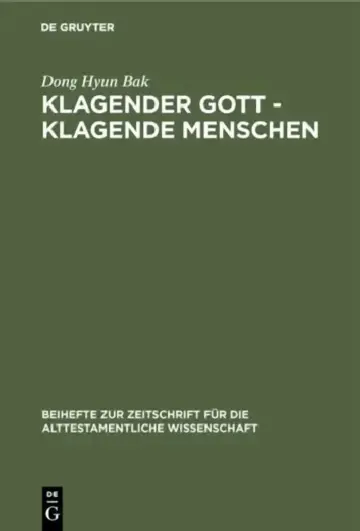Cover of Klagender Gott - klagende Menschen