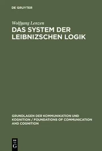 Cover of Das System Der Leibnizschen Logik