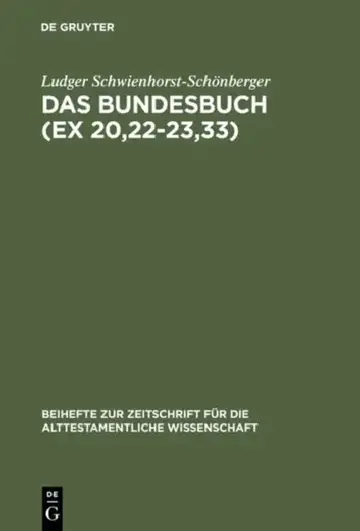 Cover of Das Bundesbuch (Ex 20,22-23,33)