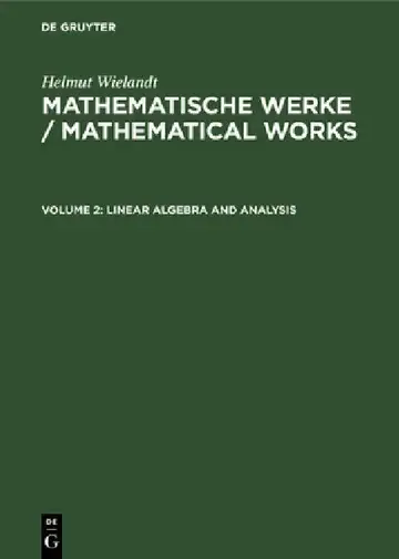 Cover of Linear Algebra and Analysis