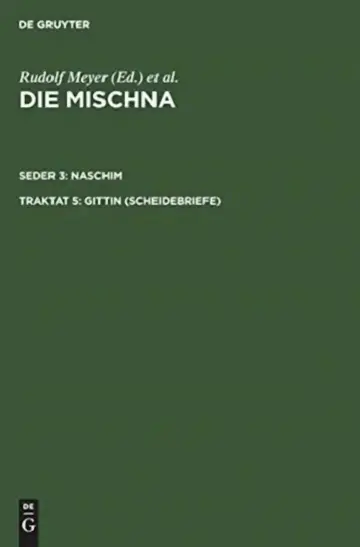 Cover of Gittin (Scheidebriefe)