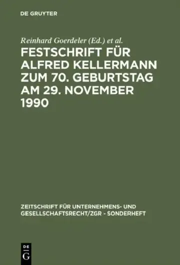 Cover of Festschrift Für Alfred Kellermann Zum 70. Geburtstag Am 29. November 1990