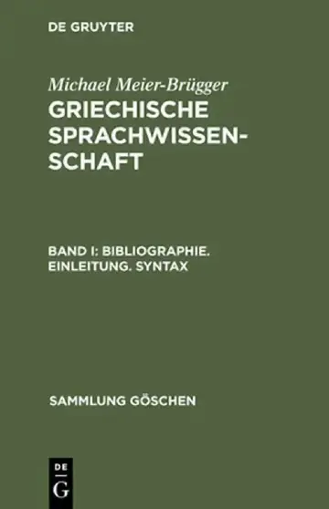 Cover of Bibliographie. Einleitung. Syntax