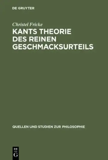 Cover of Kants Theorie des reinen Geschmacksurteils