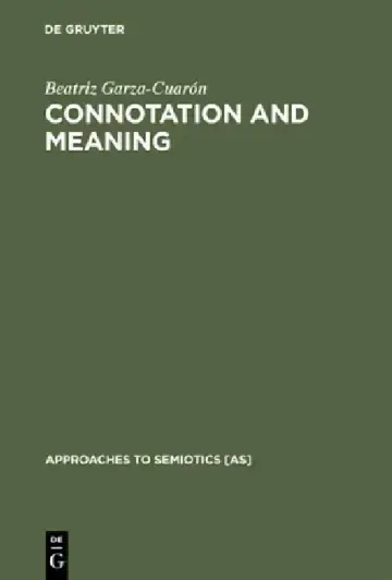 Cover of Connotation and Meaning