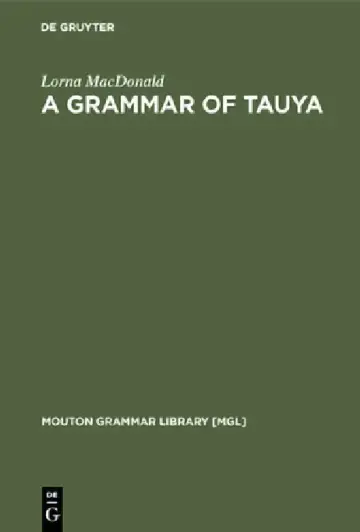 Cover of A Grammar of Tauya