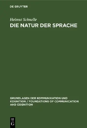 Cover of Die Natur Der Sprache