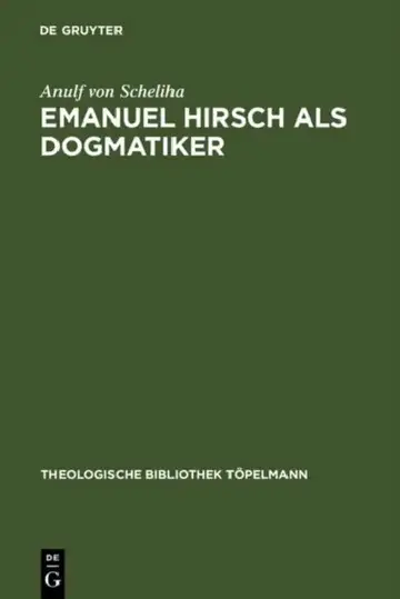 Cover of Emanuel Hirsch ALS Dogmatiker