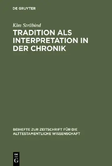 Cover of Tradition als Interpretation in der Chronik