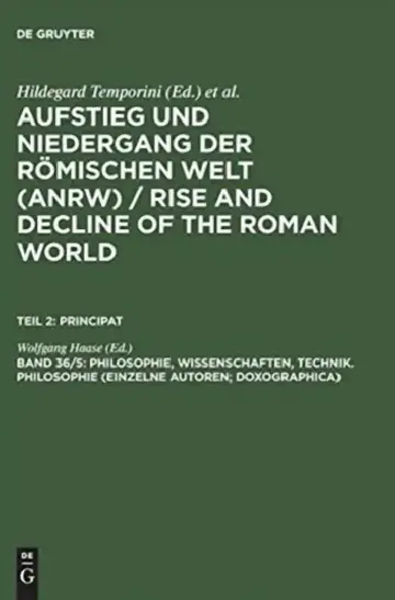 Cover of Philosophie, Wissenschaften, Technik. Philosophie (Einzelne Autoren; Doxographica)
