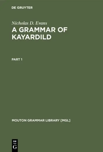 Cover of A Grammar of Kayardild