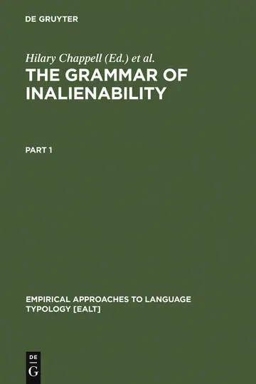 Cover of The Grammar of Inalienability