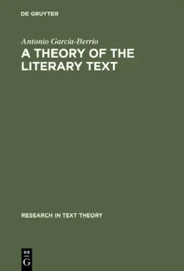 Cover of A Theory of the Literary Text