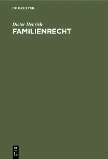 Cover of Familienrecht