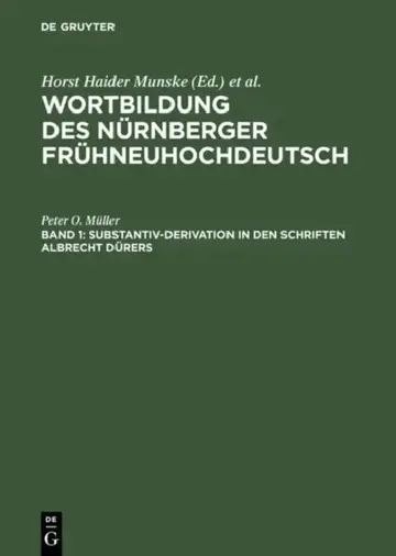 Cover of Substantiv-Derivation in den Schriften Albrecht Dürers