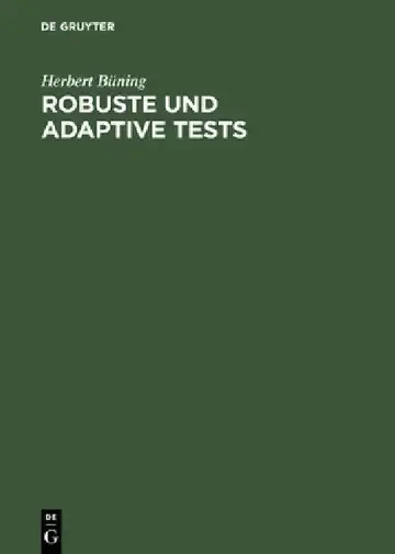 Cover of Robuste und adaptive Tests