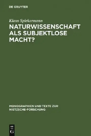 Cover of Naturwissenschaft als subjektlose Macht?