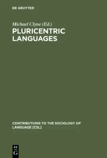 Cover of Pluricentric Languages
