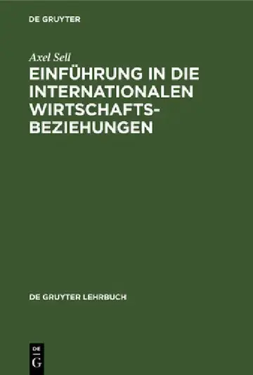 Cover of Einführung in die internationalen Wirtschaftsbeziehungen