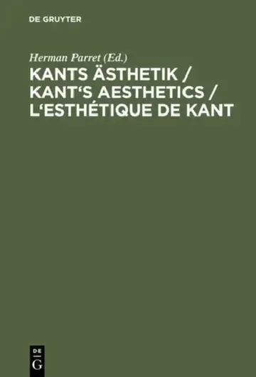 Cover of Kants Ästhetik / Kant's Aesthetics / L'esthétique de Kant