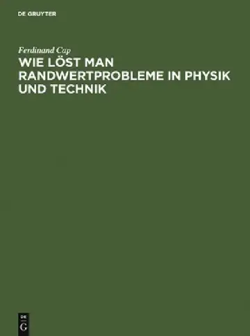 Cover of Wie löst man Randwertprobleme in Physik und Technik