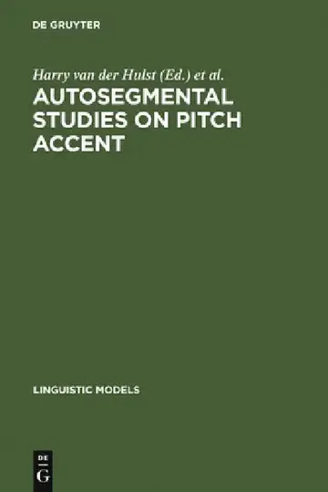 Cover of Autosegmental Studies on Pitch Accent