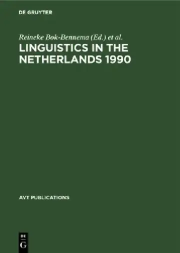 Cover of Linguistics in the Netherlands 1990