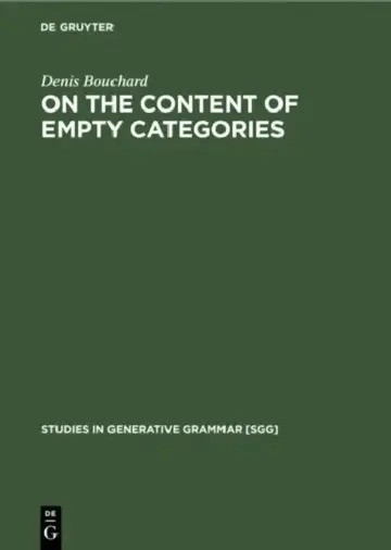 Cover of On the Content of Empty Categories