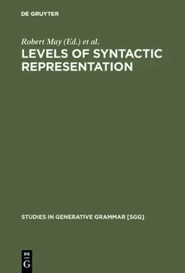 Cover of Levels of Syntactic Representation