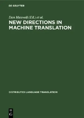Cover of New Directions in Machine Translation