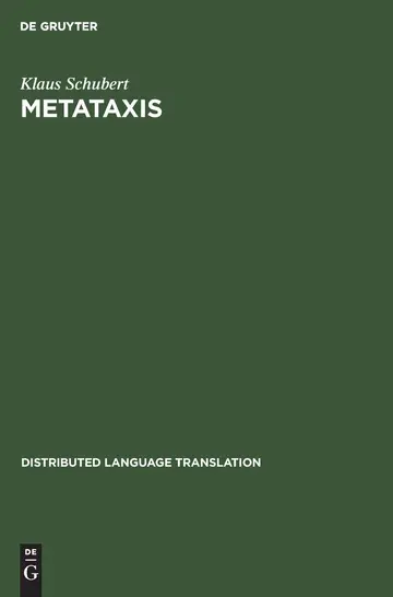 Cover of Metataxis