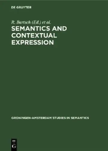 Cover of Semantics and Contextual Expression