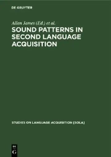 Cover of Sound Patterns in Second Language Acquisition