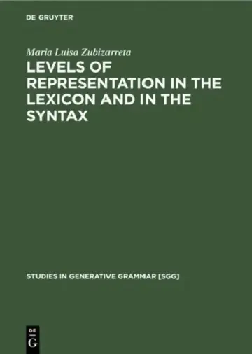 Cover of Levels of Representation in the Lexicon and in the Syntax
