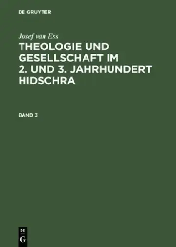 Cover of Josef Van Ess
