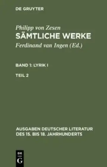 Cover of Sämtliche Werke. Bd 1