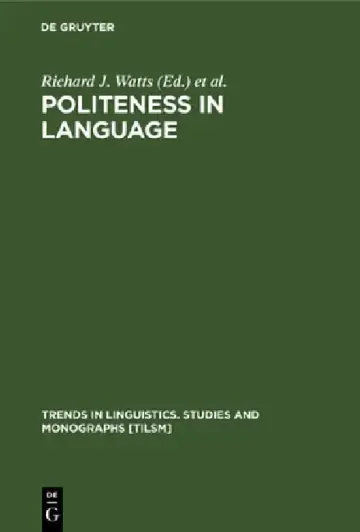 Cover of Politeness in Language