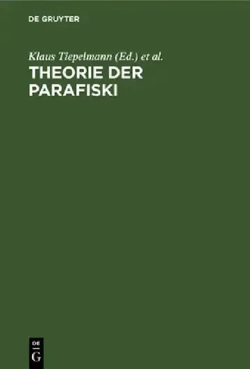 Cover of Theorie der Parafiski