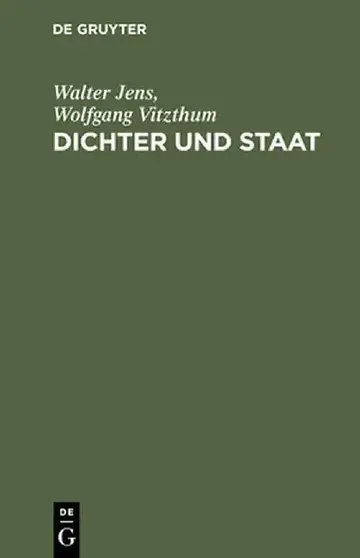 Cover of Dichter Und Staat