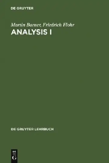 Cover of Analysis I