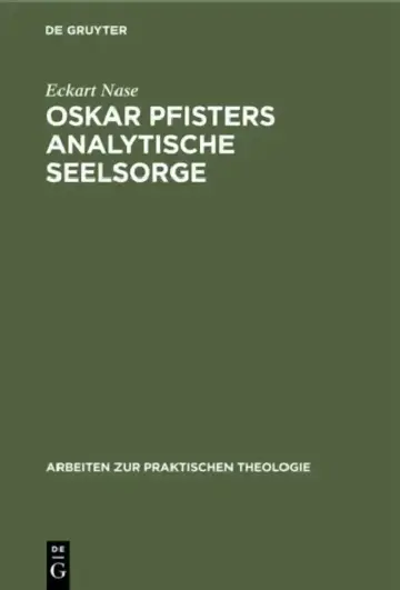 Cover of Oskar Pfisters Analytische Seelsorge