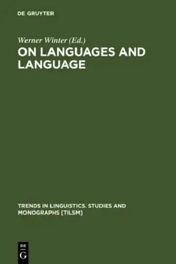 Cover of On Languages and Language