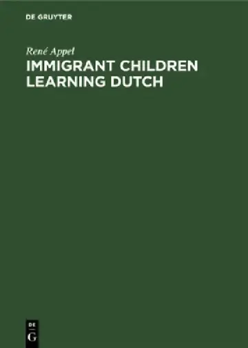 Cover of Immigrant Children Learning Dutch